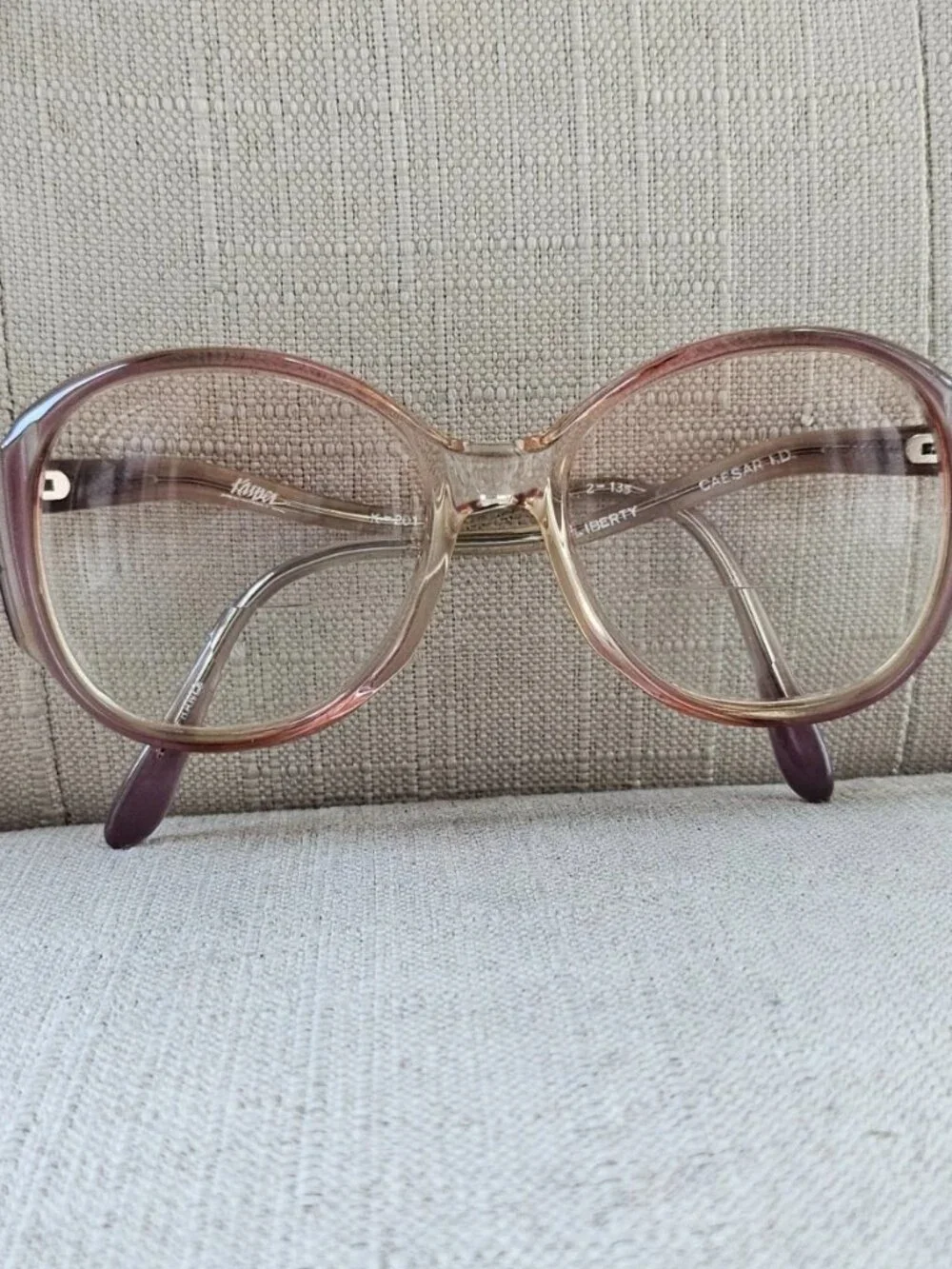 Vintage Liberty Women Eyeglasses Frame Kasper Eye Wear Wavy Temple Glasses